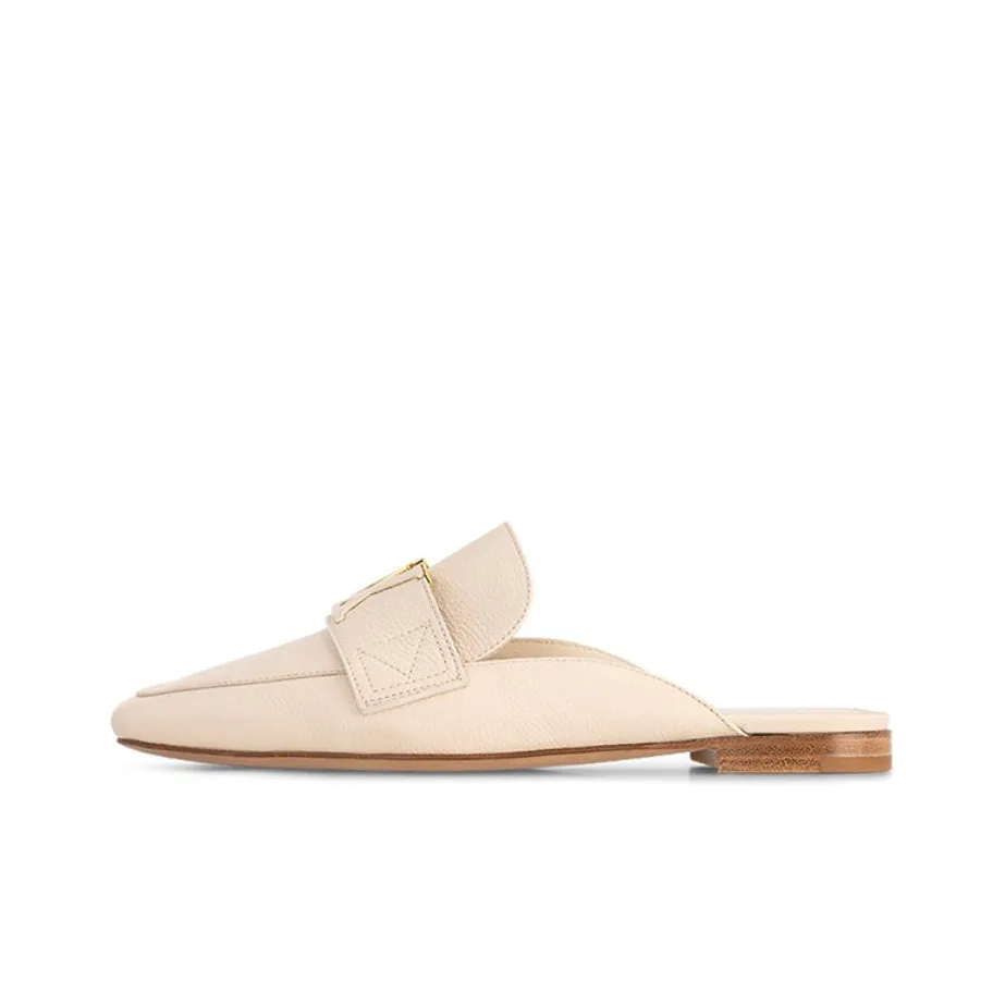 LOUIS VUITTON Capri Slip Resistant Wrap toe Slippers Women's Beige
