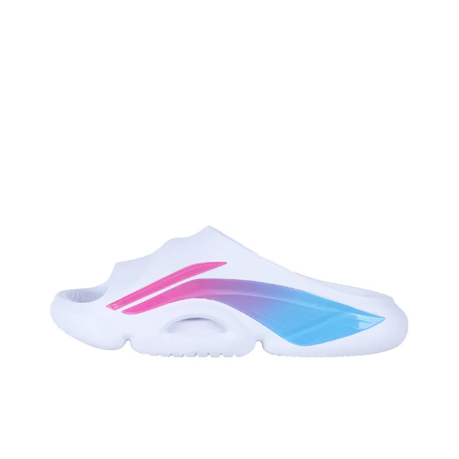 LiNing Speed 8 Slide Slippers Women's White Pink