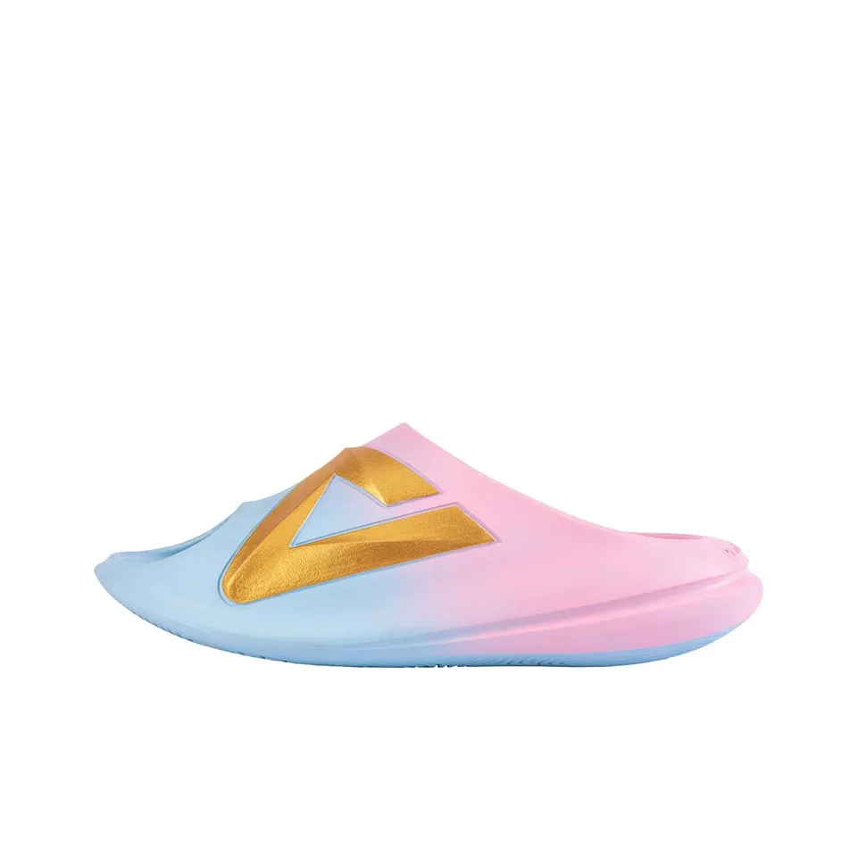 PEAK Graffiti Slide Slippers Men's Celestial Blue Fiery Pink