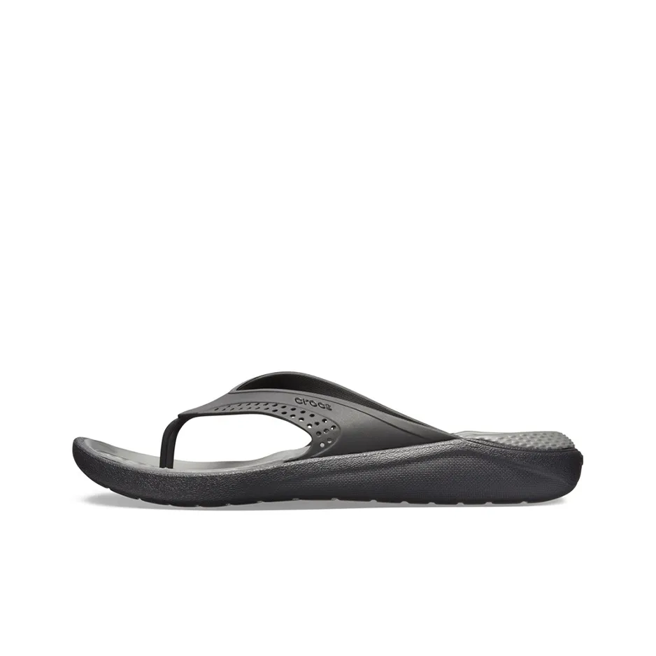 Crocs LiteRide противоскользящие шлепанцы унисекс темно-серый