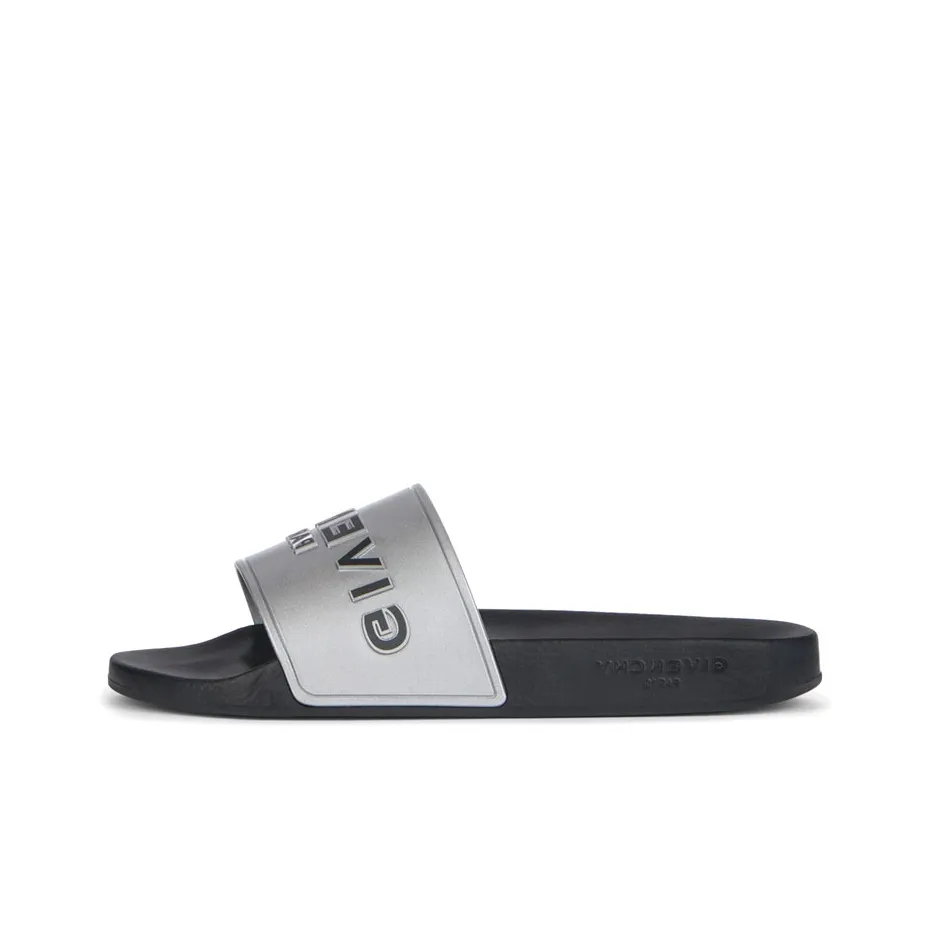 Givenchy Women's Logo Slide 'Metallic Silver'