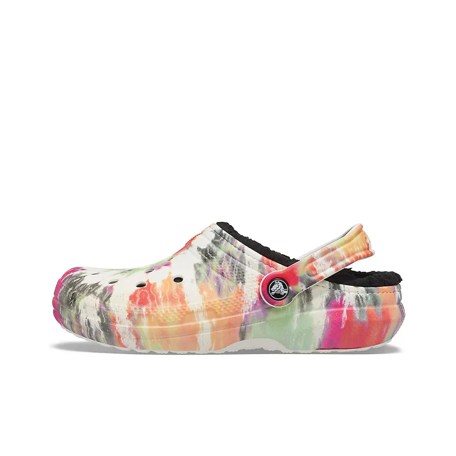 Crocs Classic Clog Tie Dye Shoe Multi Color Black