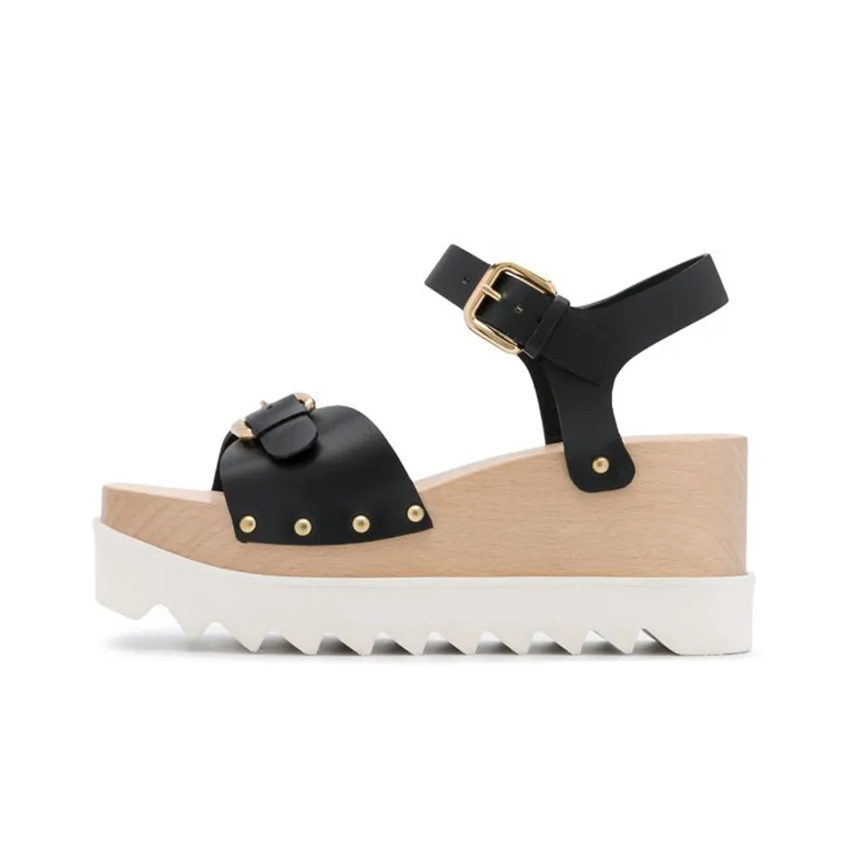 Stella McCartney Elyse One Ремешок Сандалии Женские Черные