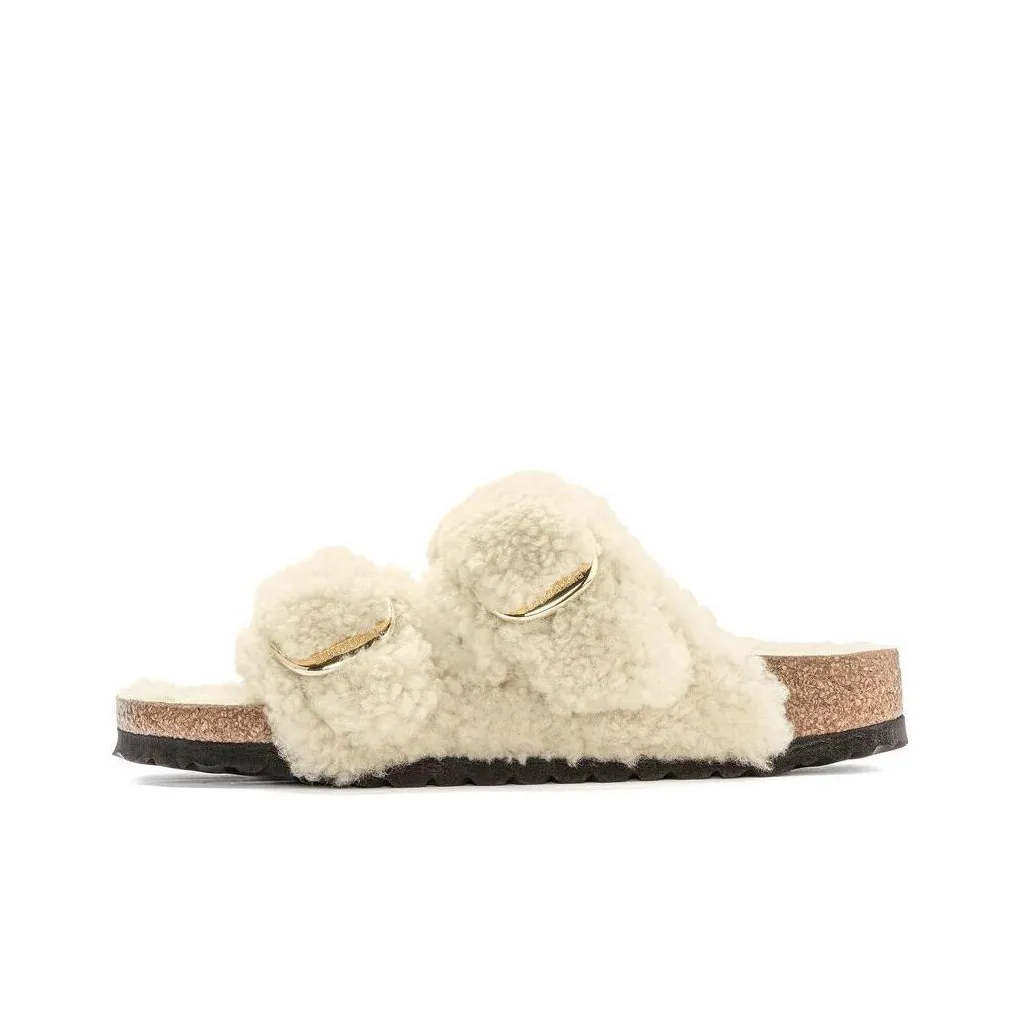 Birkenstock Arizona Big Buckle Teddy Eggshell Women's