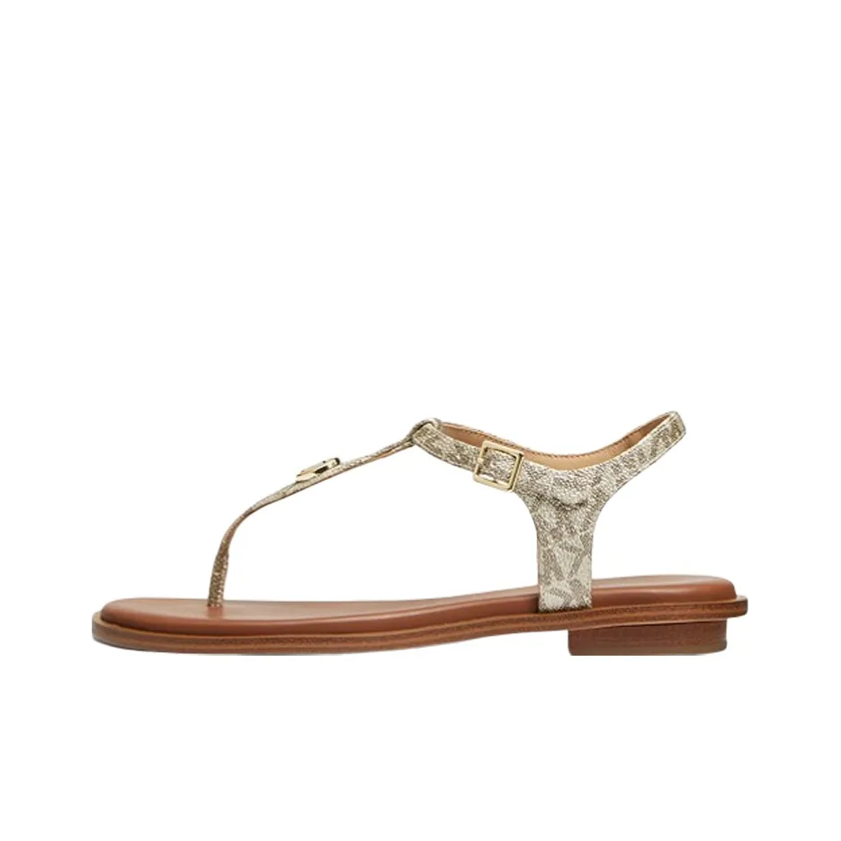 Michael Michael Kors Monogram Logo-appliqué Flat Sandals