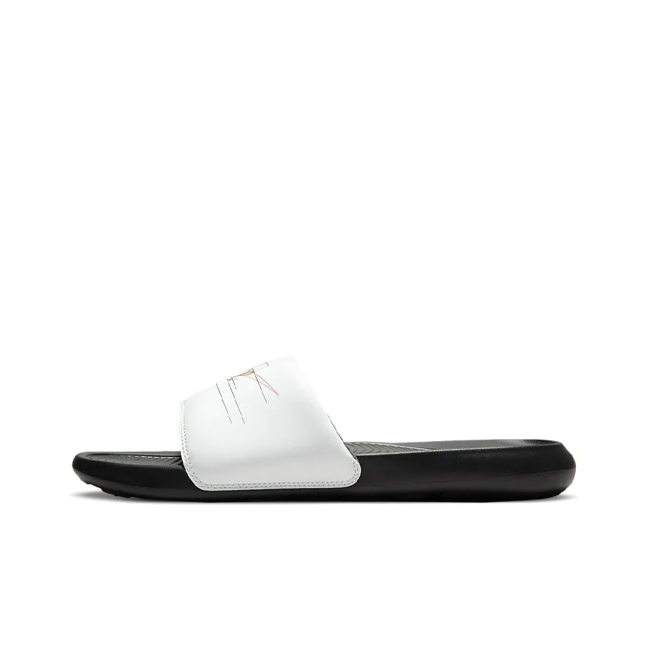Nike Victori One Printed Slide 'White Metallic Gold'