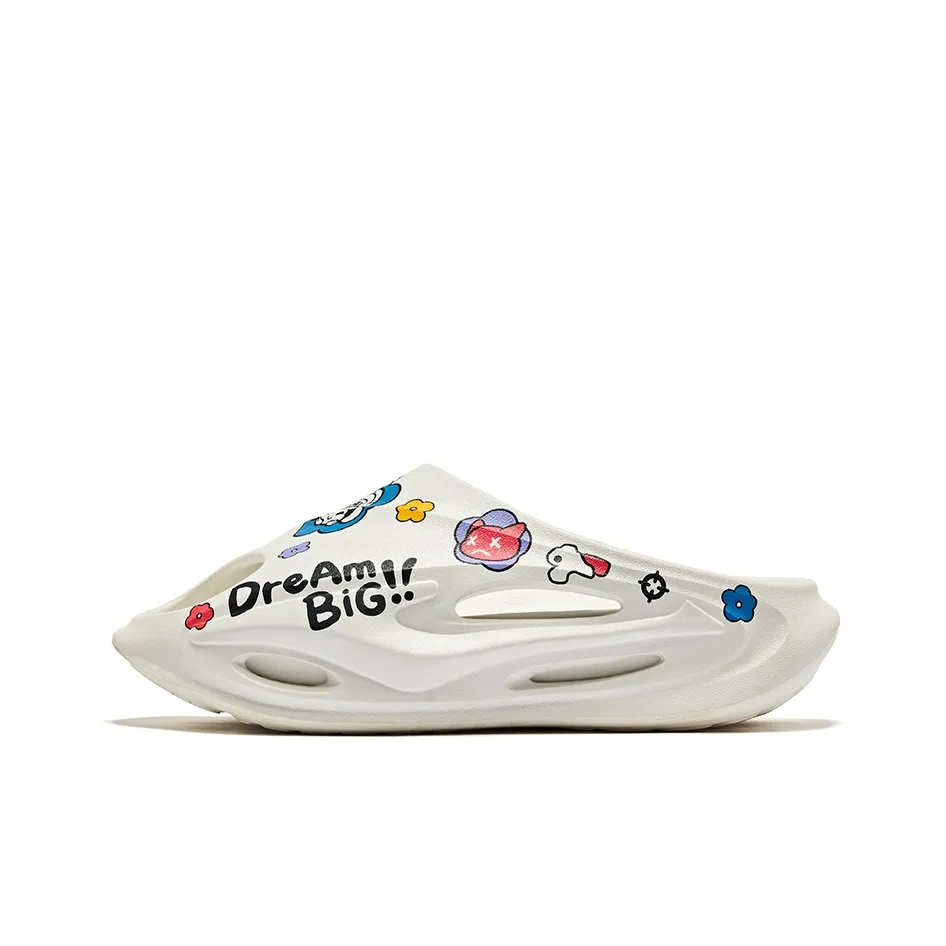 Erke Zhijing 1.0 Quiet Slide Slippers Men's White