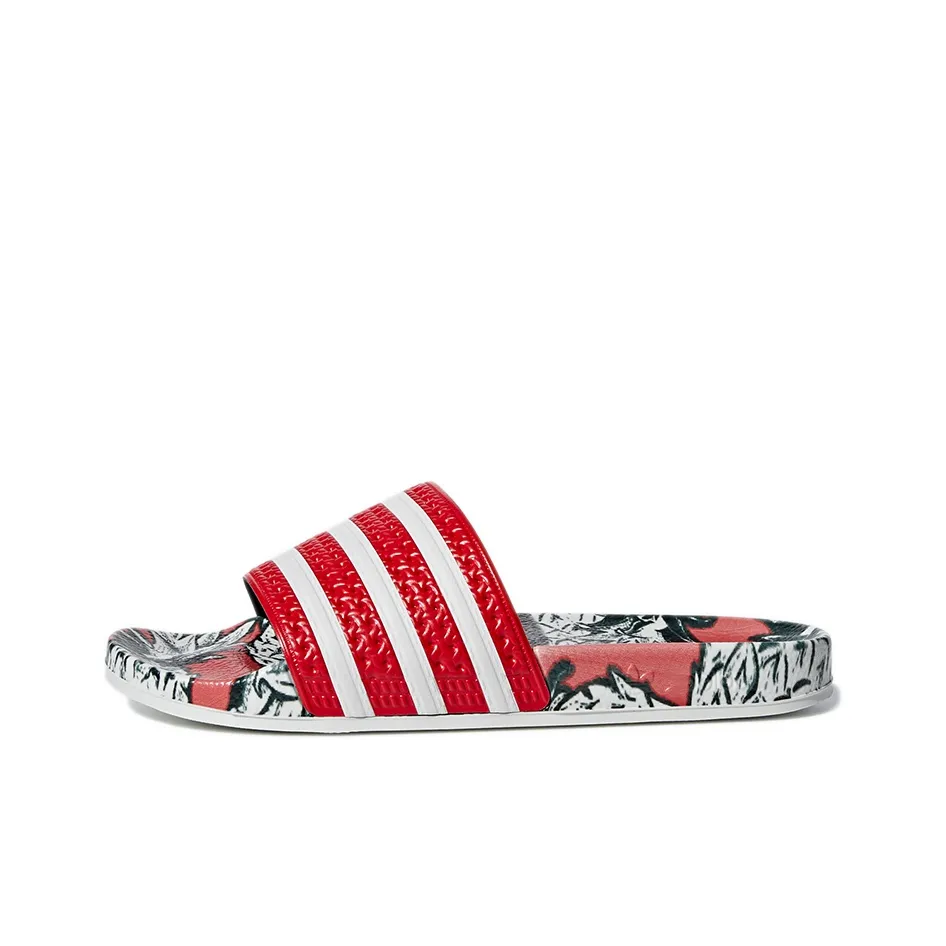 Adidas Adilette Slides 'Scarlet' Women's
