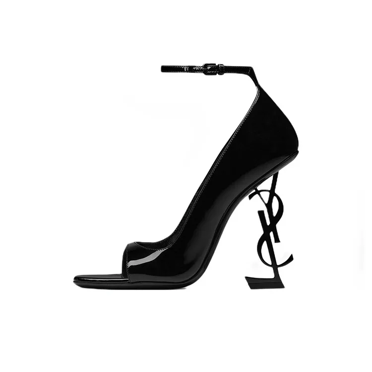 SAINT LAURENT Opyum Open-Toe Pumps