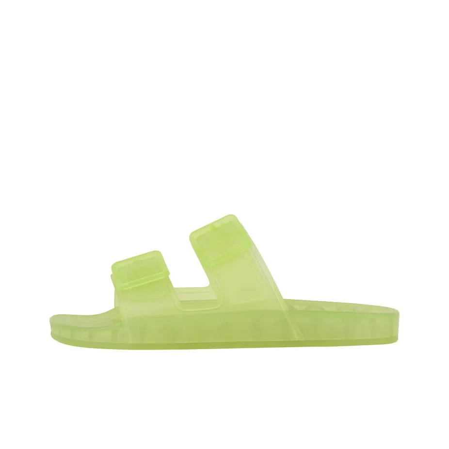 Balenciaga Mallorca Sandal Clear Neon Yellow Women's