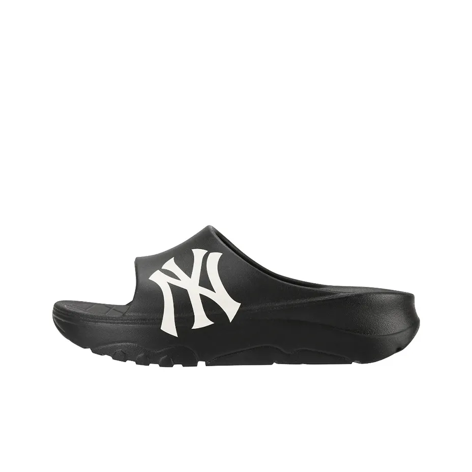 MLB Slipper Резиновая подошва Slip-resistant Слипоны Унисекс Черный