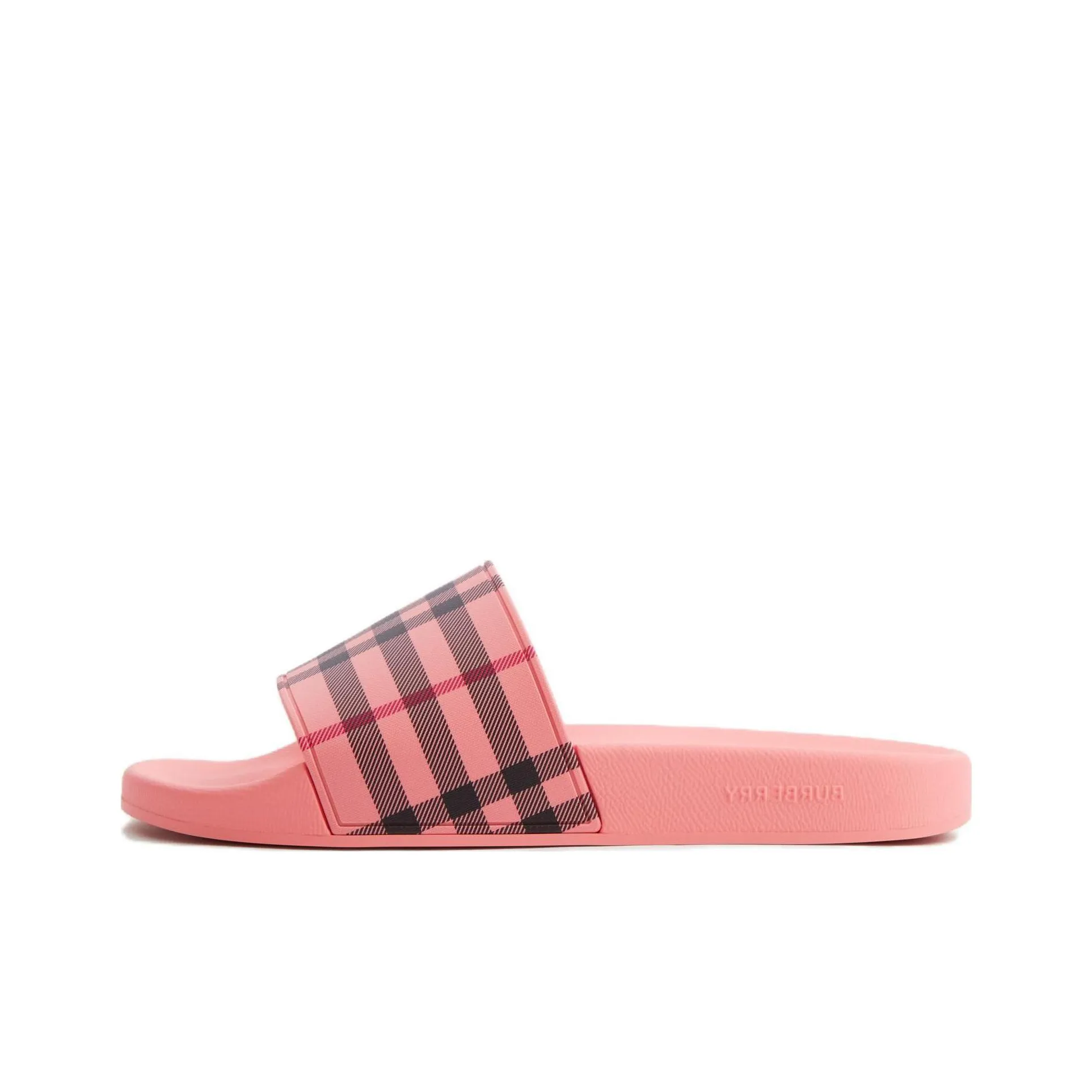 Burberry Check-print Flat Slides