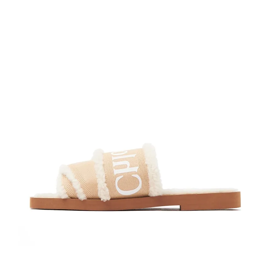 Chloe Слипоны Женские Бежевые