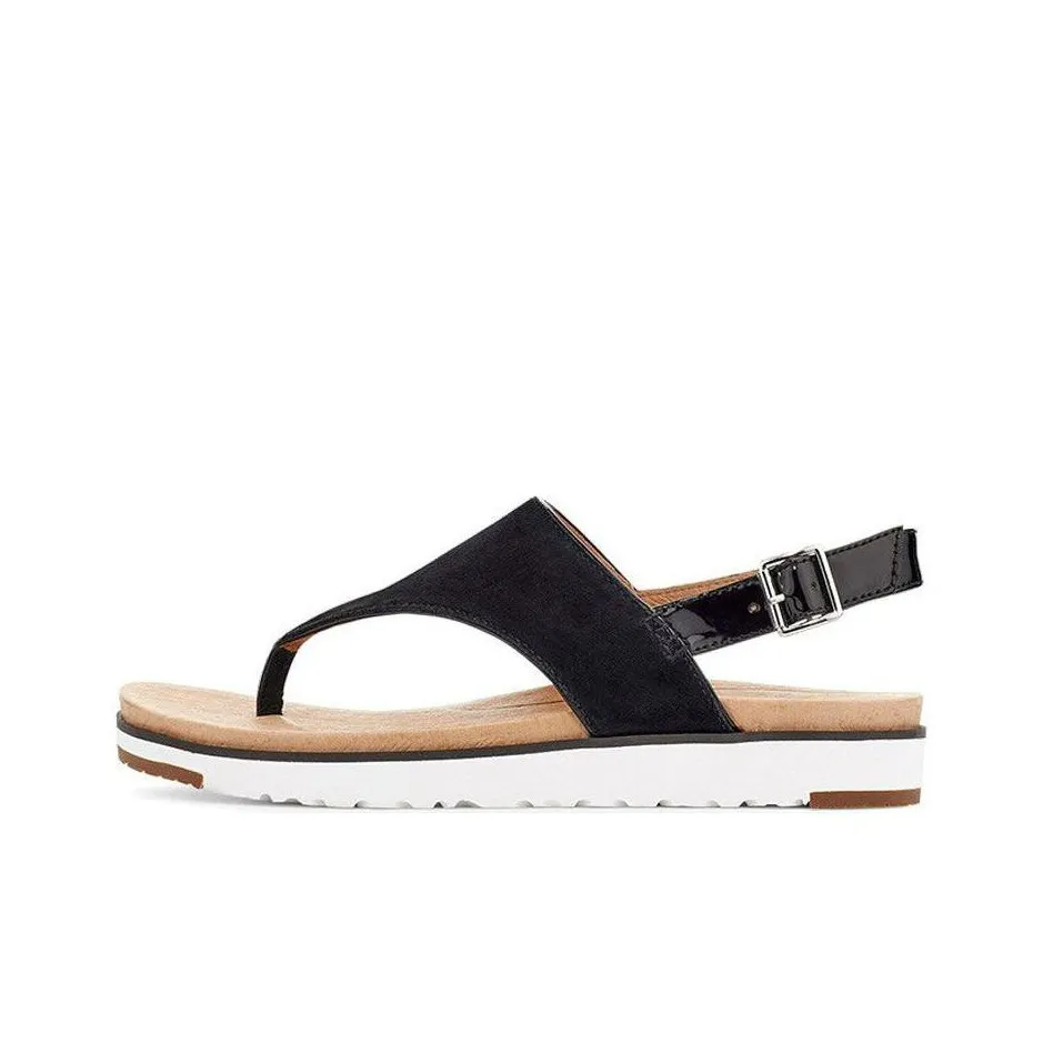 UGG Alessia Stylish Sandals Women's Black UGG Alessia Стильные Сандалии Женские Черные
