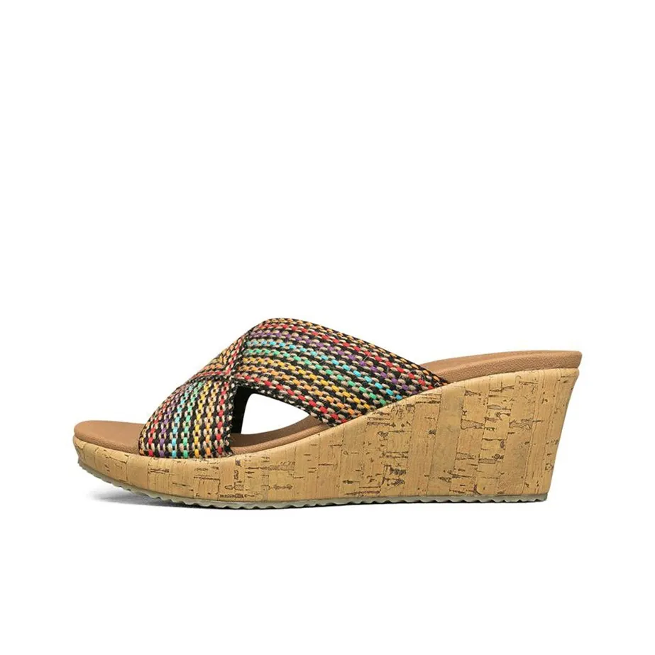 Skechers Cali Beverlee Rubber Sole Odor Resistant Slide Slippers Women's Coffee Color