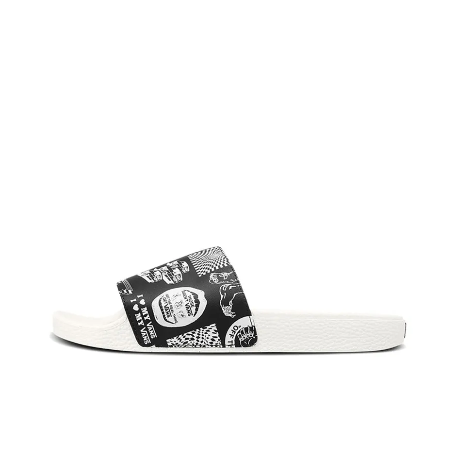 Vans Slide On White Unisex Slippers