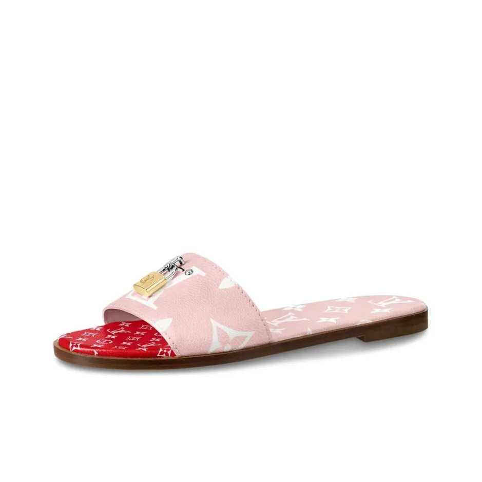 LOUIS VUITTON Lock It Stylish Sandal Women's Pink