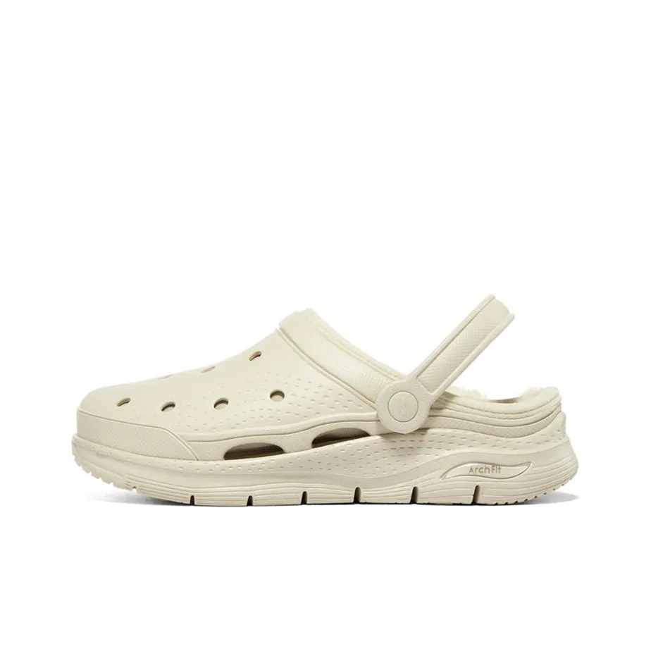Skechers Arch Fit Series EVA Slide Slippers Women's Ecru