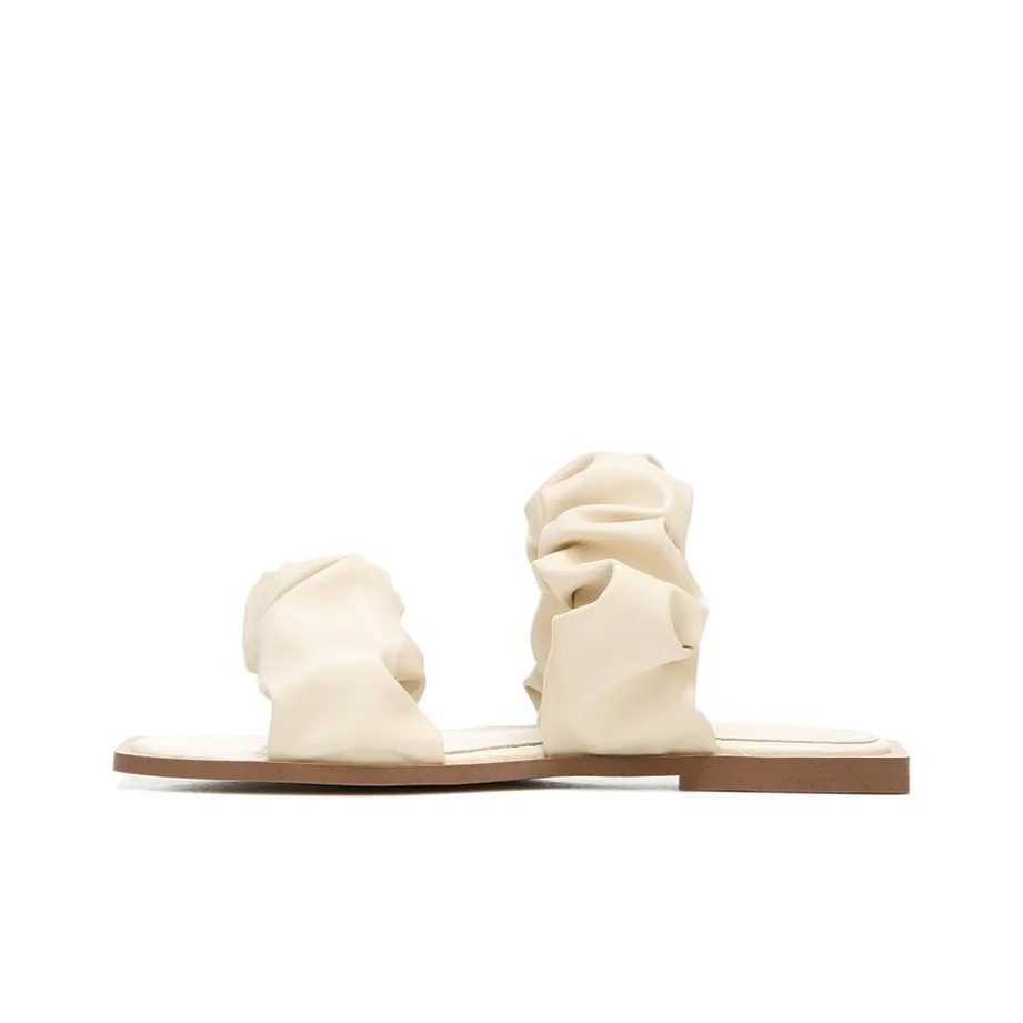 SAM EDELMAN By Circus Iggy PU Casual Slippers Women
s White