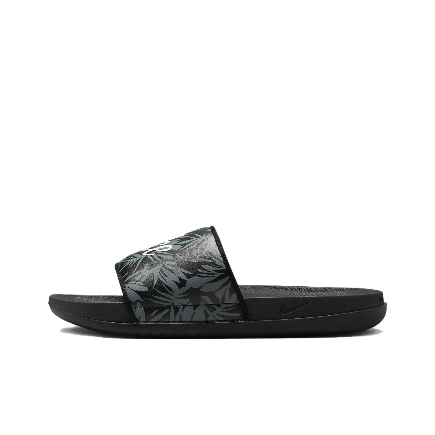 Nike Offcourt Tropical Leaf Print Black Slide