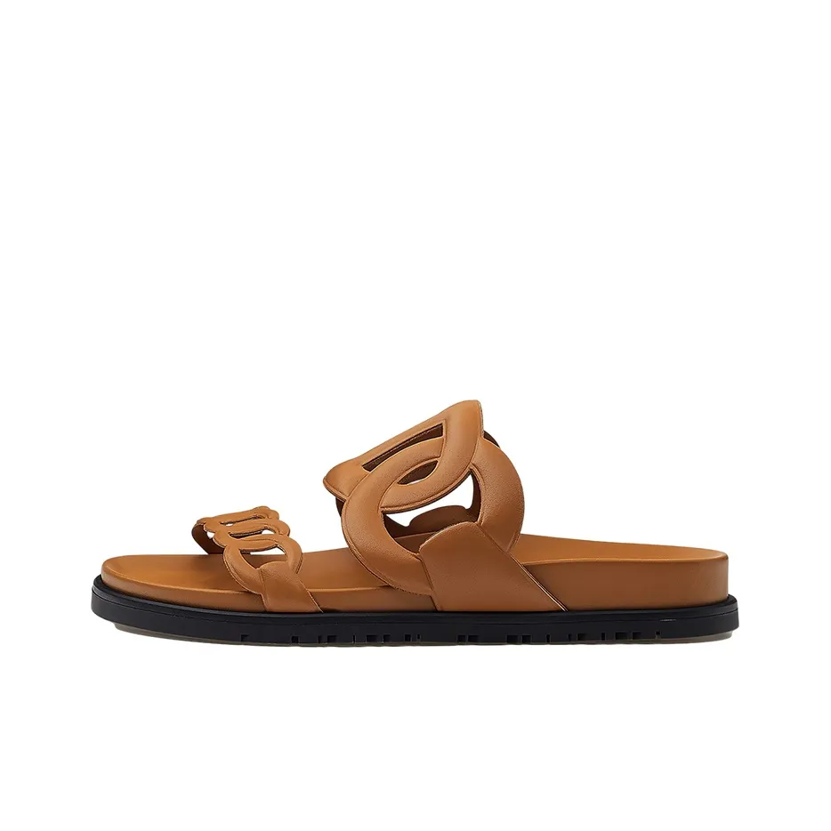 HERMES Extra Slip Resistant Stylish Sandal Women's Brown