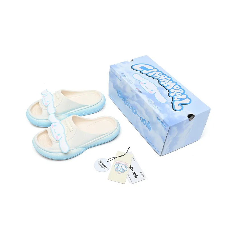 Sanrio x OLD ORDER Peaceful Slide Унисекс Градиент Синий