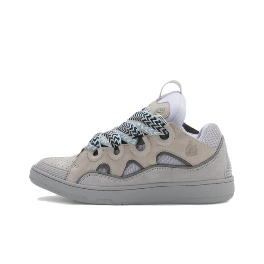 Lanvin Curb Low Top Skateboard Shoes Men's Gray