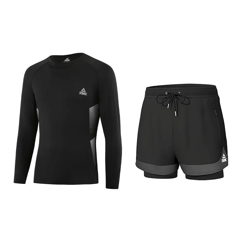 PEAK Swimming Sets Polyester Pool Men's Black Gray Color