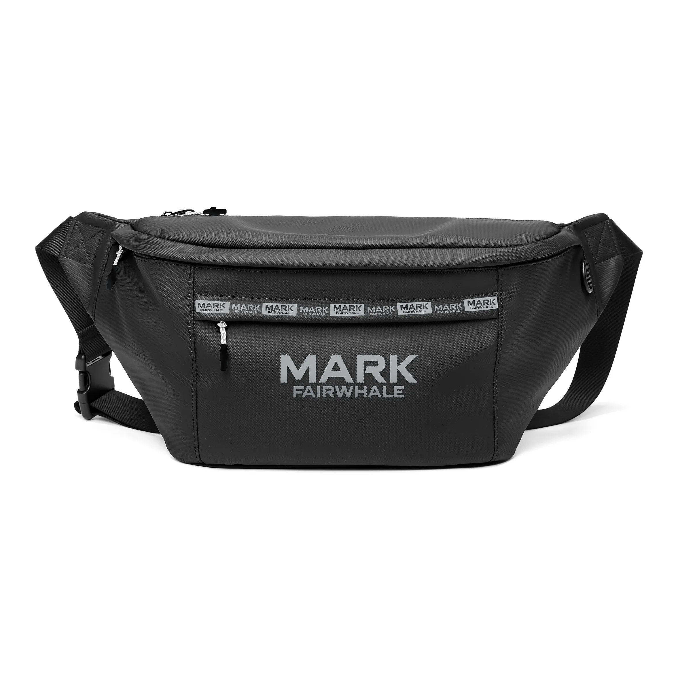 FAIRWHALE ПУ (полиуретан) Сумка через плечо Сумка на плечо Банан Сумка-слинг Большая унисекс Черный