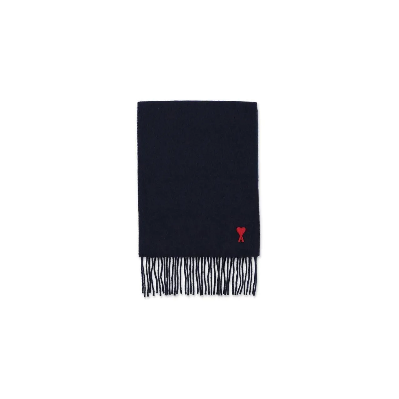 Ami Plain Scarf With Fringes