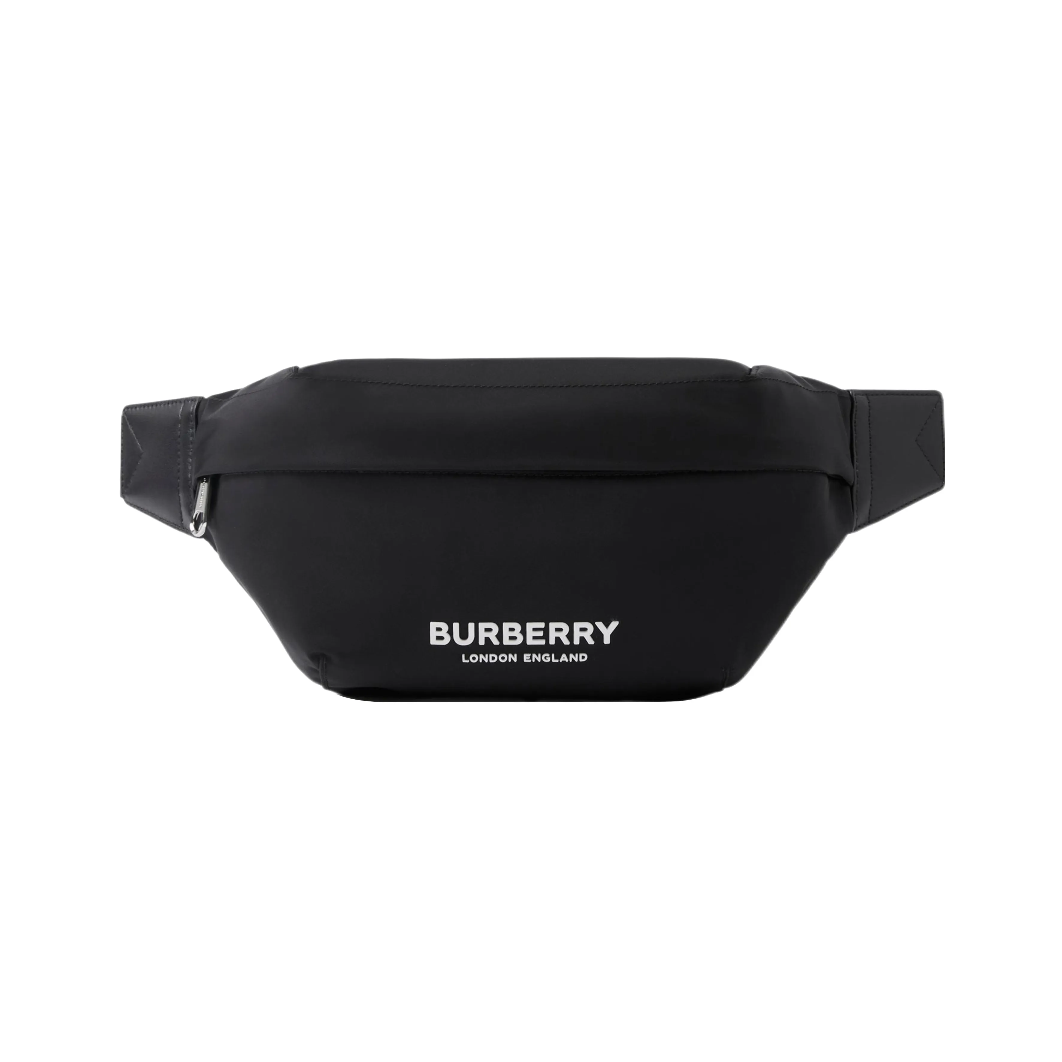 Burberry Logo Print Nylon Sonny Bum Bag Black/White