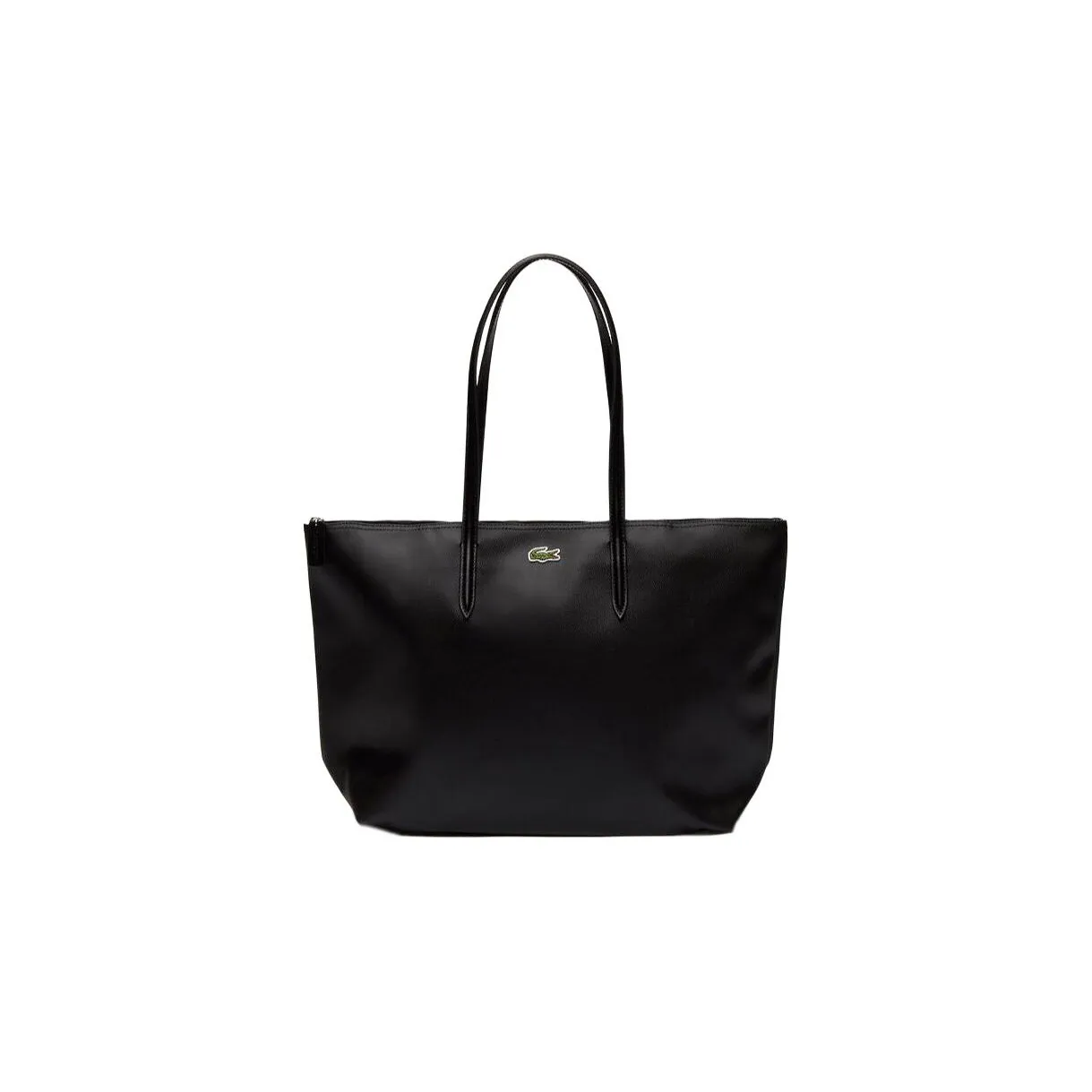 LACOSTE PVC Tote Bag, Shopping Bag, Handbag Women's Black