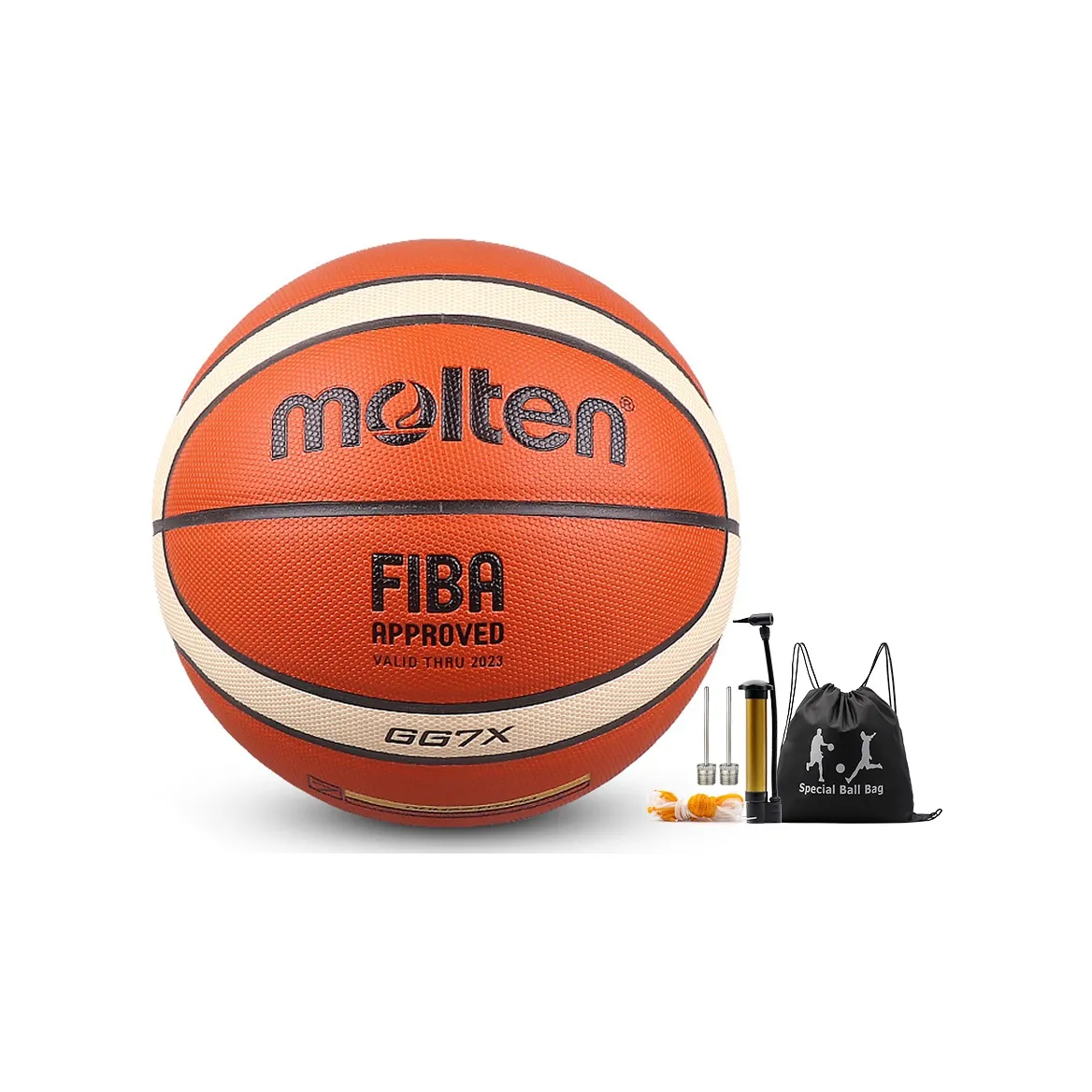 Molten Microfiber Leather Basketball Orange Size 6/7 Ball Training Unisex