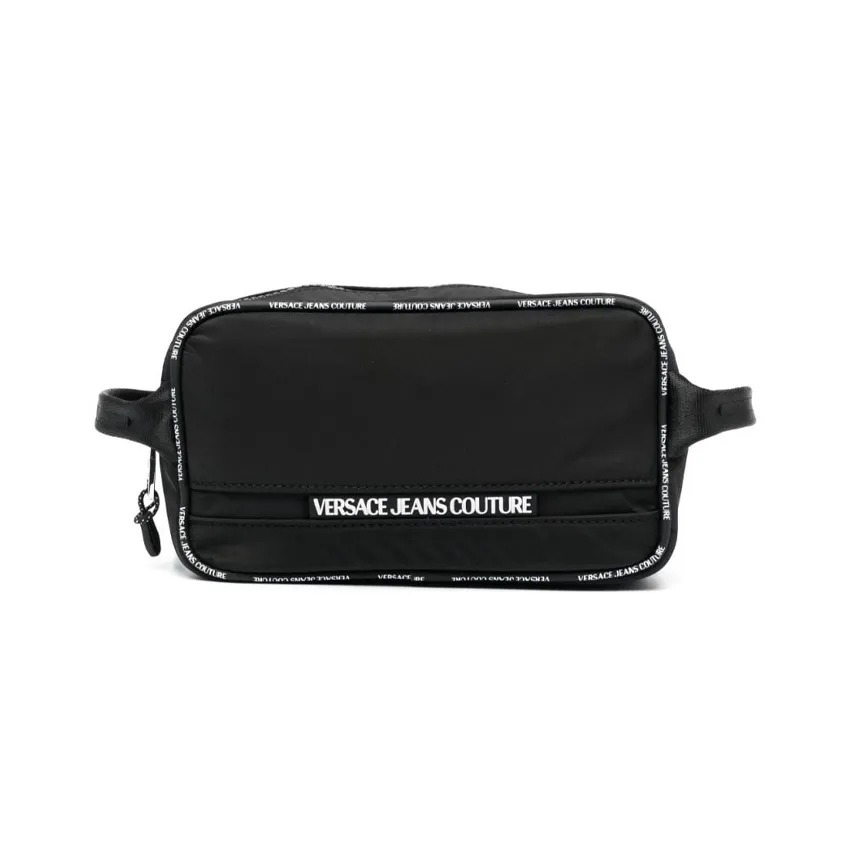 VERSACE JEANS COUTURE Polyamide Toiletry Bag Men's Black