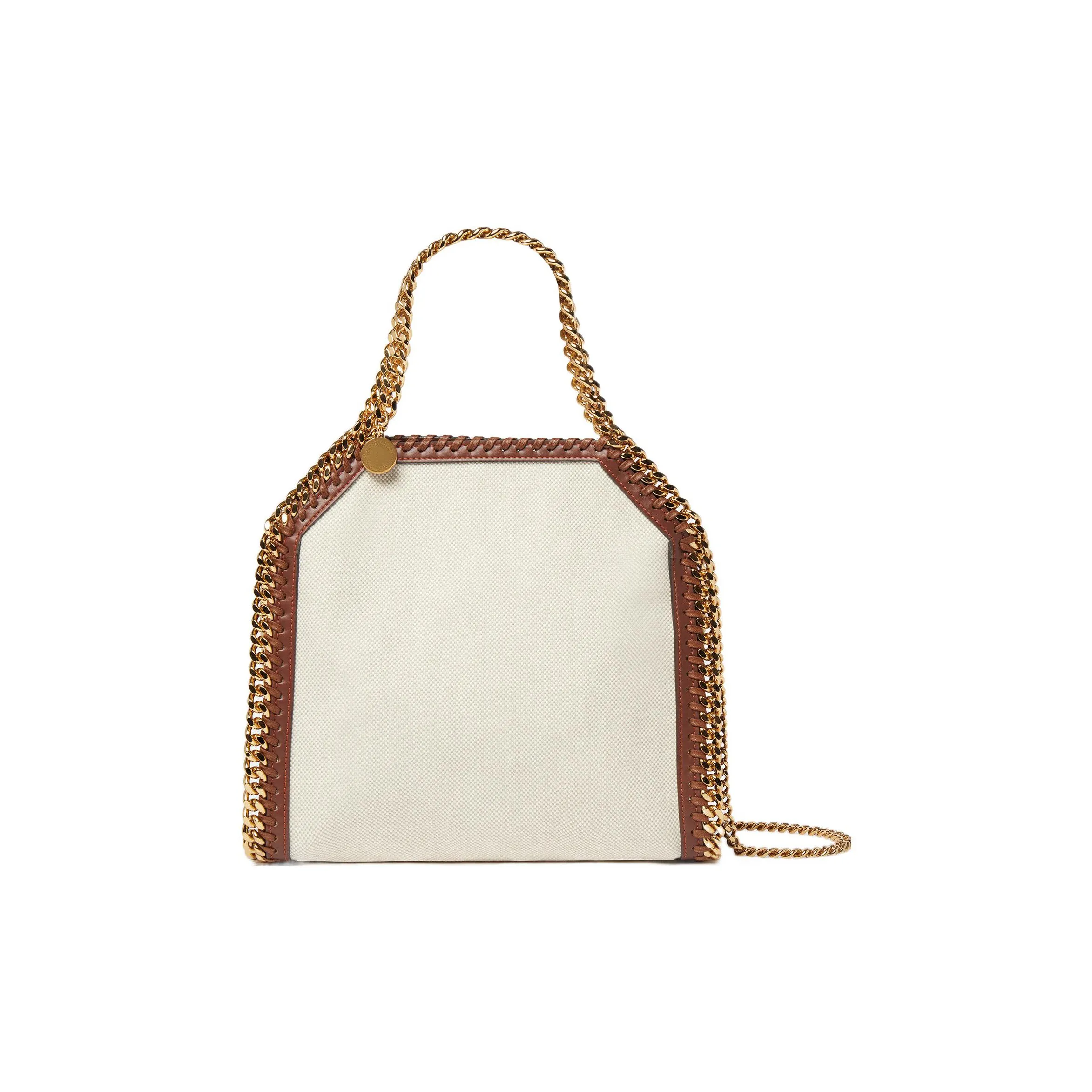 Stella McCartney Falabella Viscose With Nylon Tote Bag, Shopping Bag, Handbag Women's Light Umber