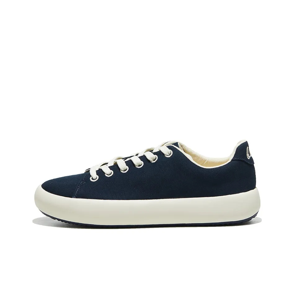 BLU MALI Anti Slip Wear Resistant Low Top Canvas Shoes Unisex Dark Iron Blue