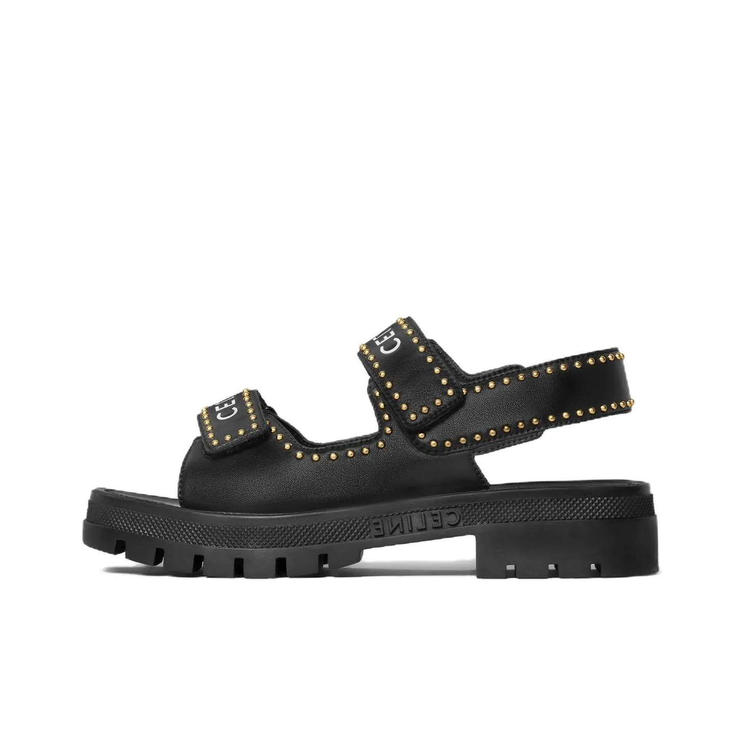 CELINE Leo Beach Sandals Women
s Black