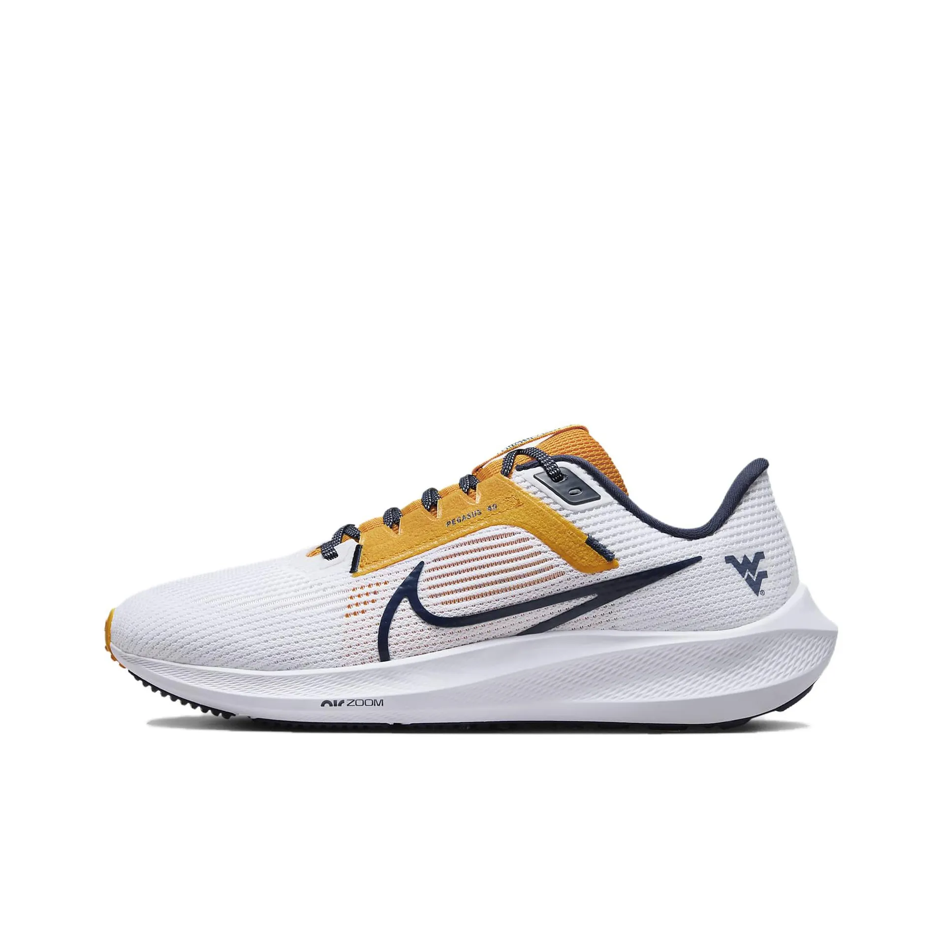 Nike Air Zoom Pegasus 40 Амортизаторы Slip-resistant Низкий топ Беговые кроссовки Мужские Белый Черный