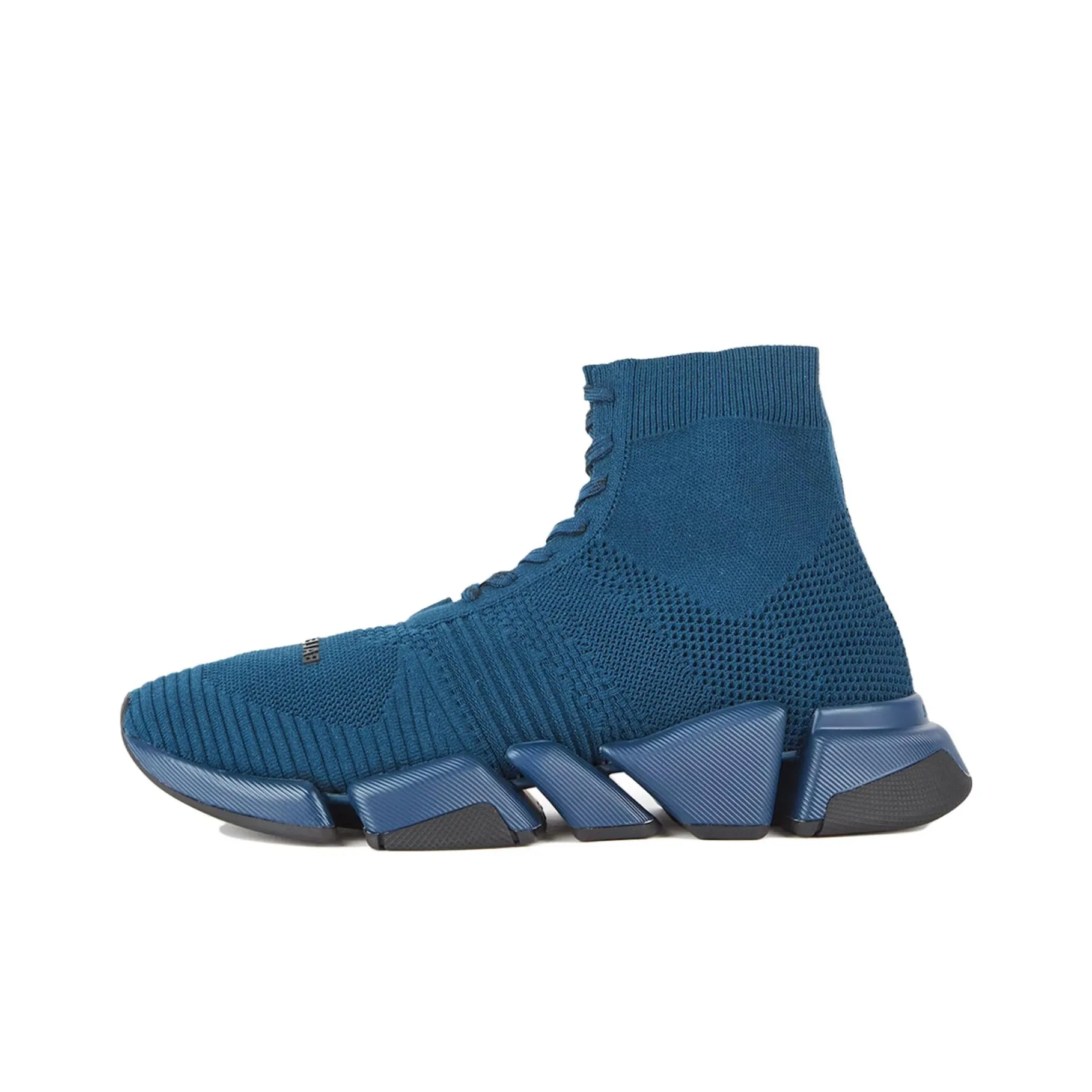 Balenciaga Speed 2.0 Stretch Knit Lace Up Navy