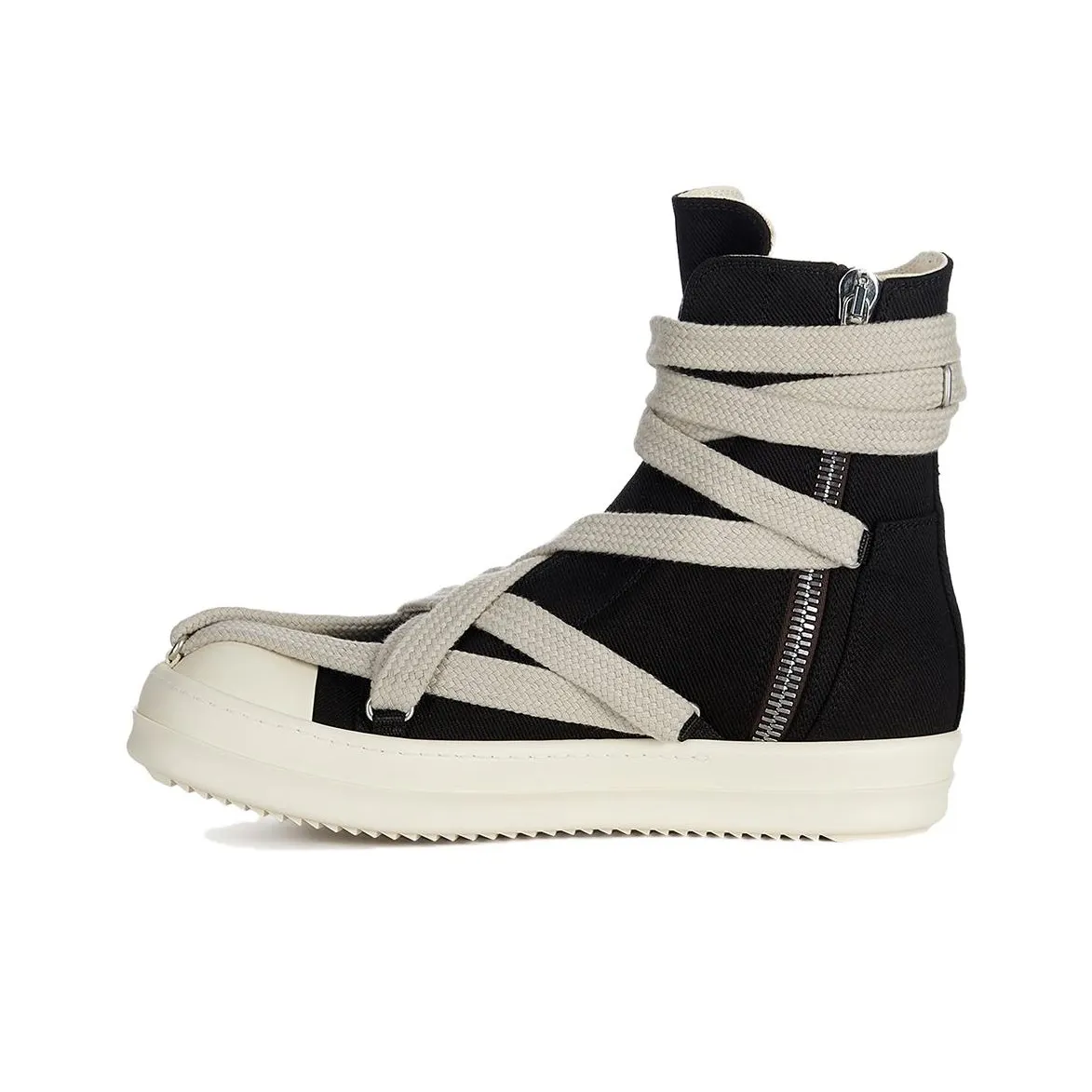 Rick Owens DRKSHDW Hexa High Black Pearl Milk Fat Lace