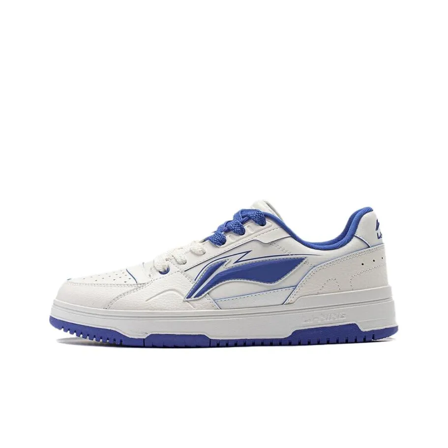 LiNing Tianji 2,0 Slip-Resistant Abrasion-Resistant Легкий Низкий Топ Скейтборд Кроссовки Мужские Синий Белый