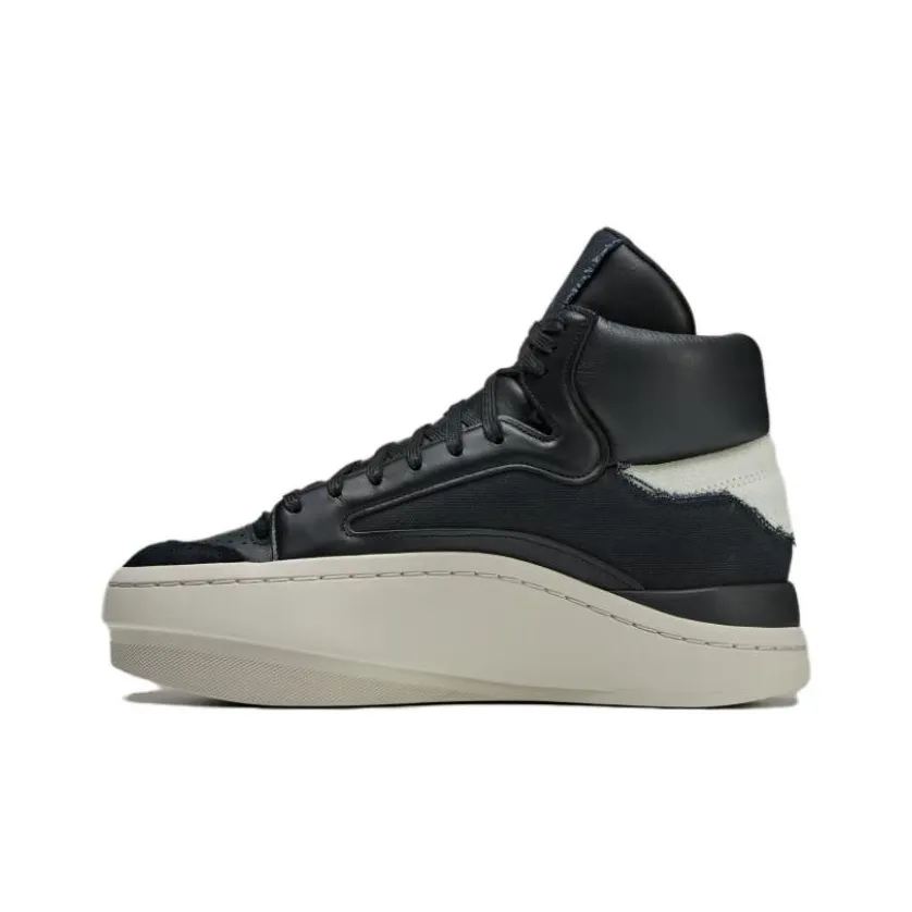 Y 3 Centennial Skateboard Shoes Unisex Mid Top Black/Nirvana/Ecru