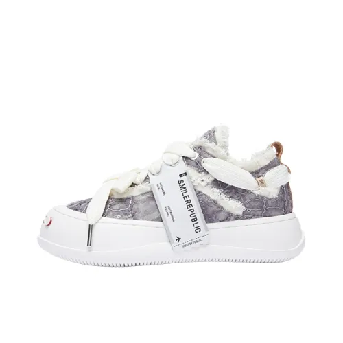 SMILEREPUBLIC Laugh Series Кеды Low Top Серые Унисекс