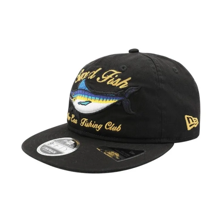 New Era Хлопковые кепки унисекс черные