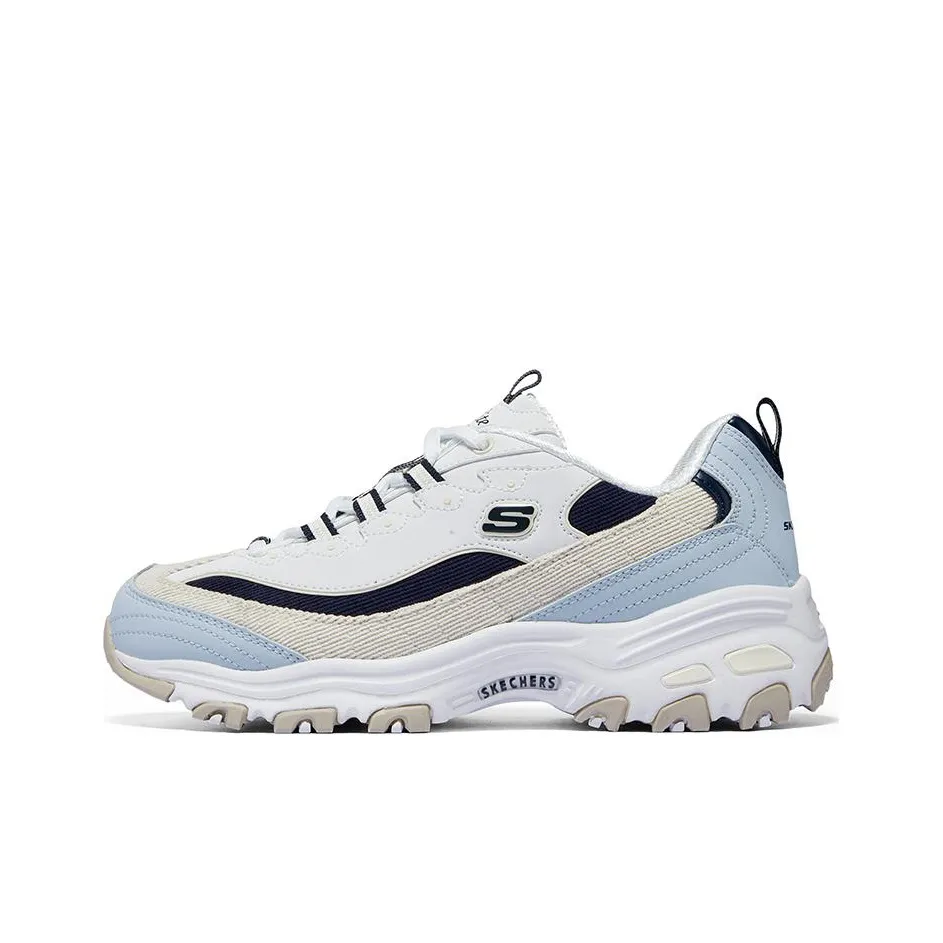 Skechers D'Lites Varsity Spirit Shoes 'White Blue Black' Women's