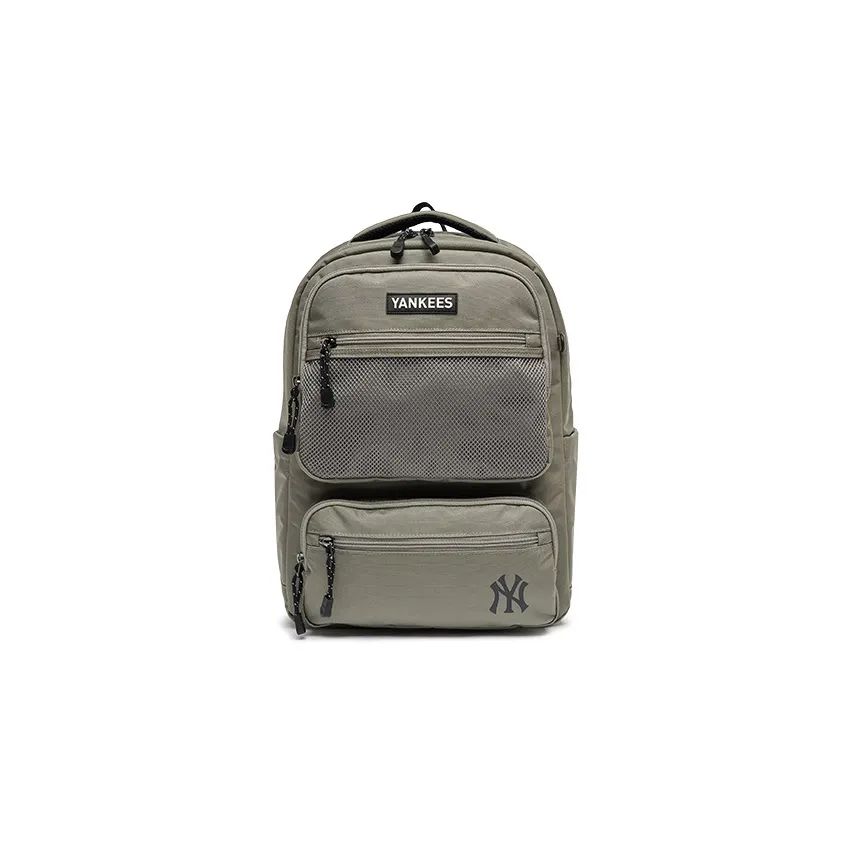 MLB New York Yankees Nylon Backpack Regular Men's Gray Green MLB Нью-Йорк Янкис Нейлоновый Рюкзак Стандартный Мужской Серый Зеленый