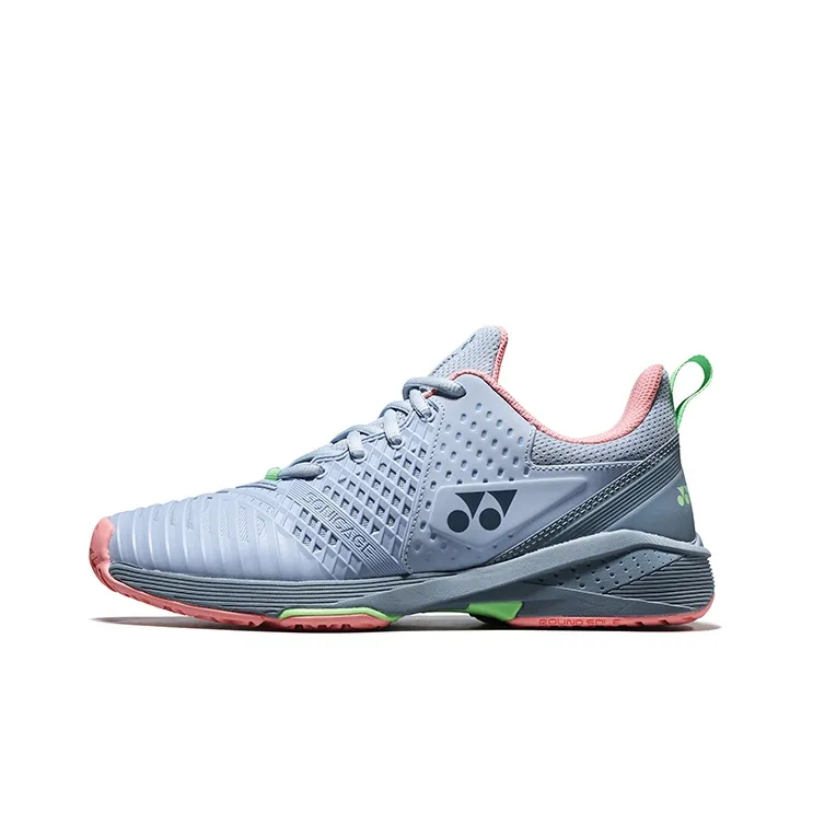 YONEX Low Top Tennis Shoes Women's Gray Blue Pink