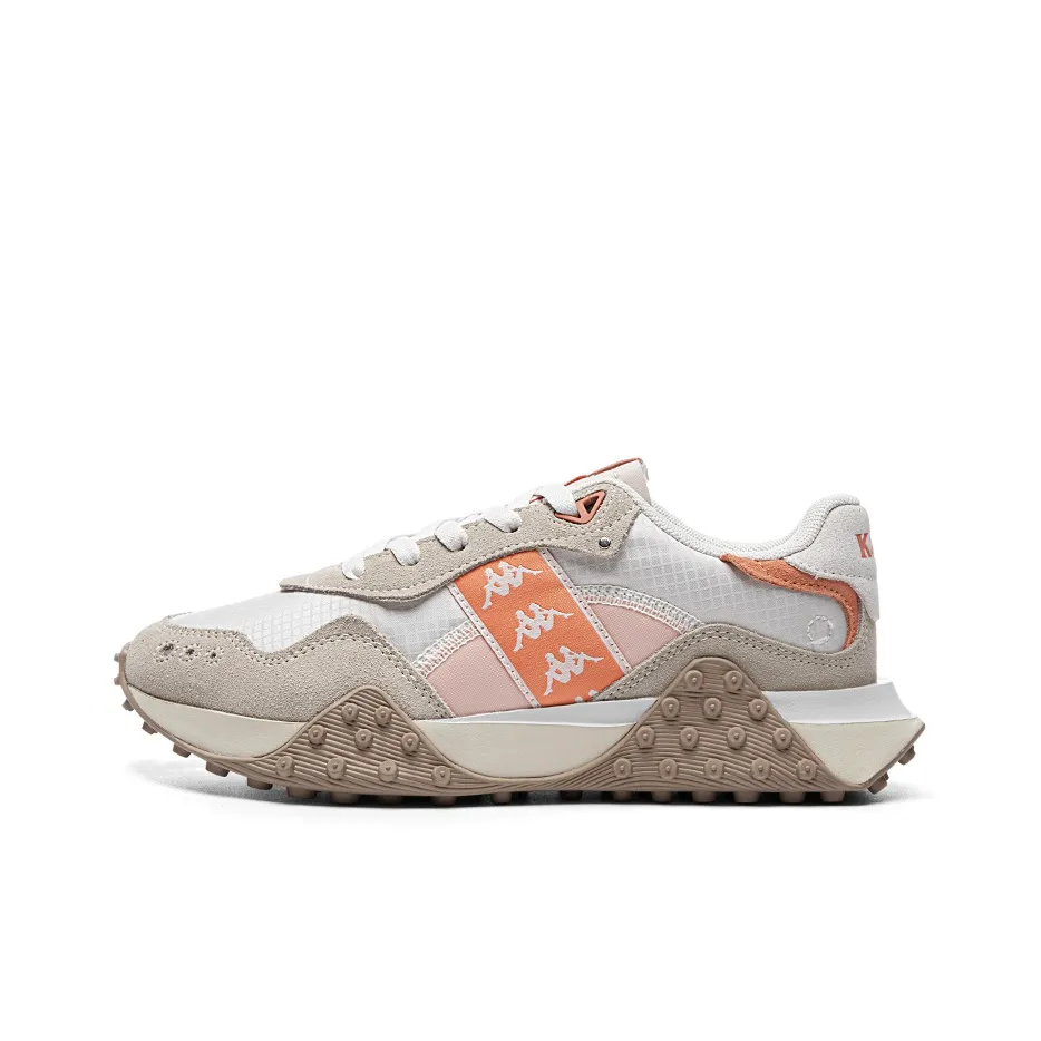 KAPPA Противоскользящие Износостойкие Низкие Топ Кроссовки Женские Серый Коричневый Розовый