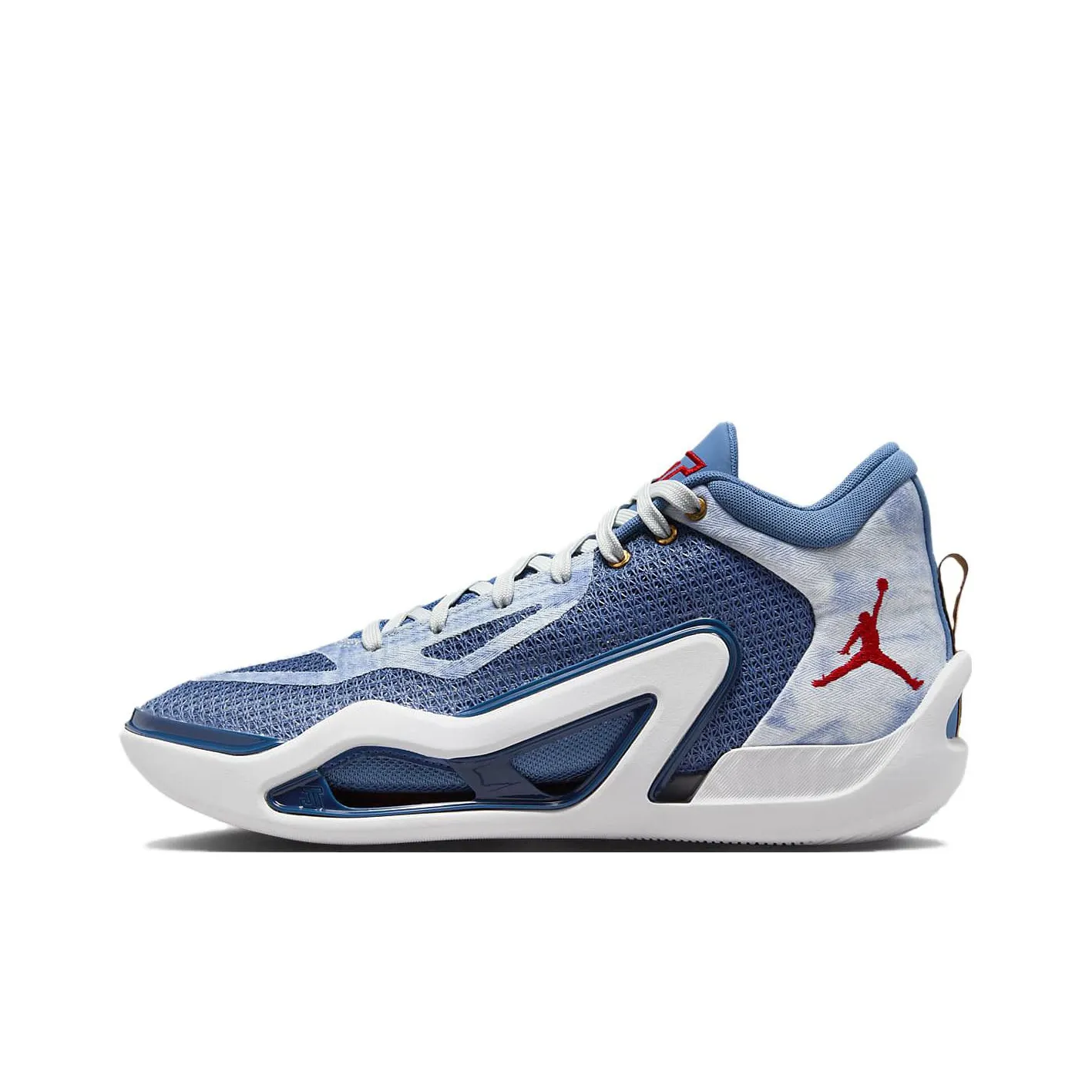 Jordan Tatum 1 Basketball Shoes Men Mid Top Slate Blue/Mysterious Deep Sea Blue/Photon Gray/University Red