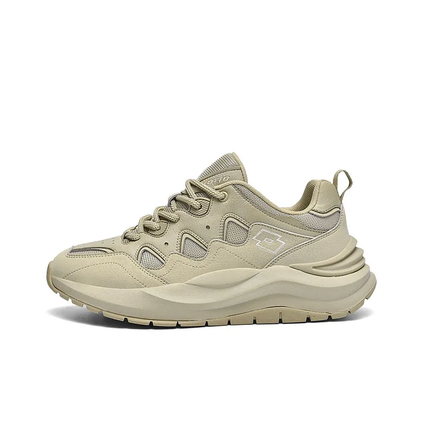 LOTTO Cushioning Anti-Slip And Wear-Resistant Coverage Lightweight Low-Top Chunky Sneakers Men's